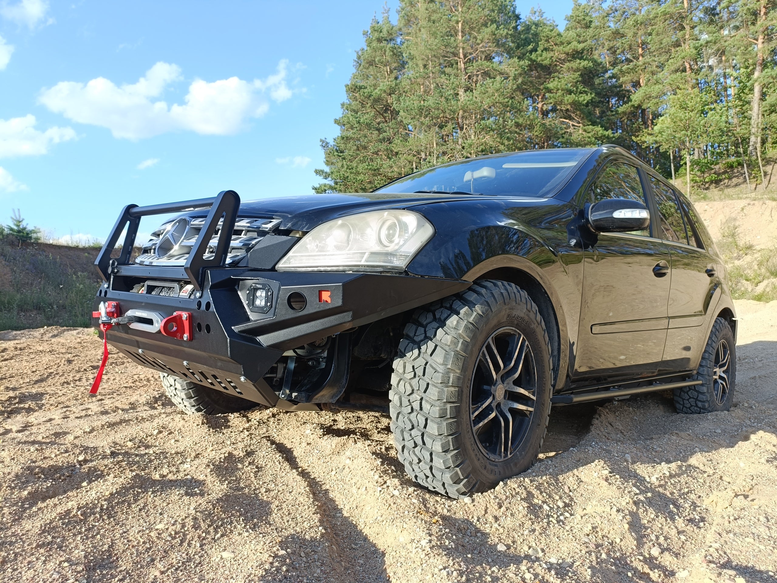 Protection tubulaire de bas de caisse Rockslider Mercedes ML