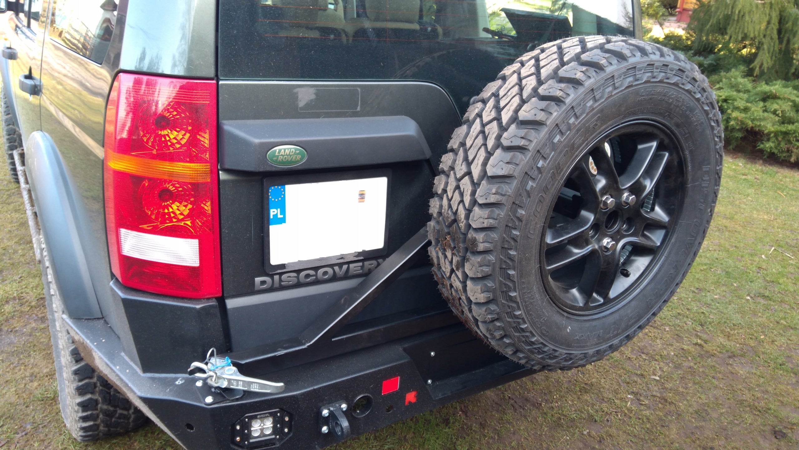 Portaruota di scorta – Paraurti in acciaio Land Rover Discovery 3