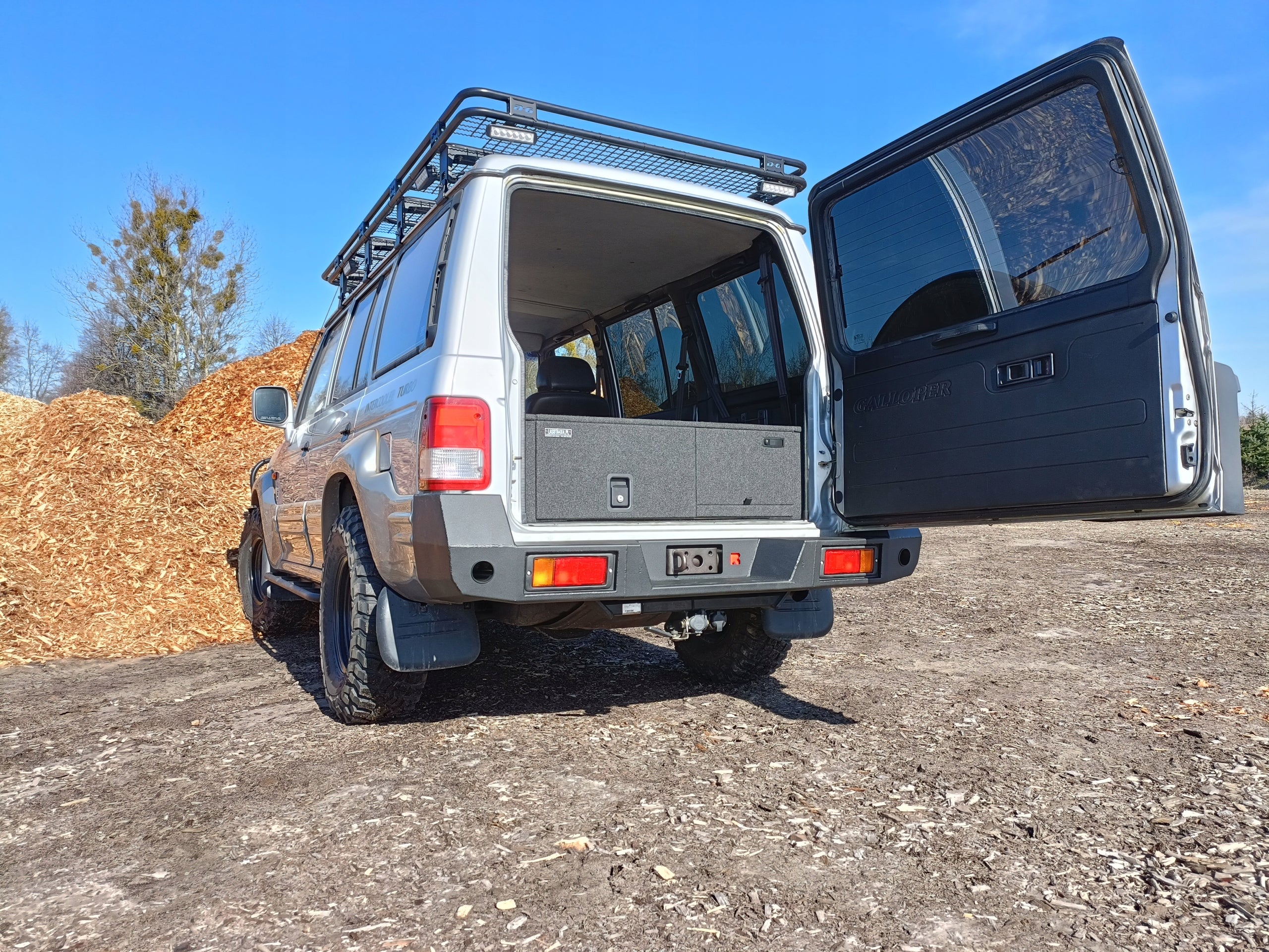 Steel rear bumper Hyundai Galloper 5-door