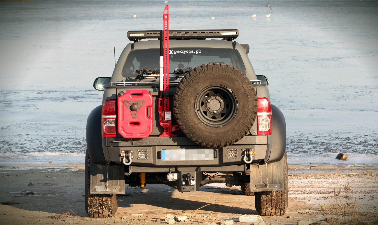 Spare Tire Carrier for MorE 4x4 Pick Up Bumpers