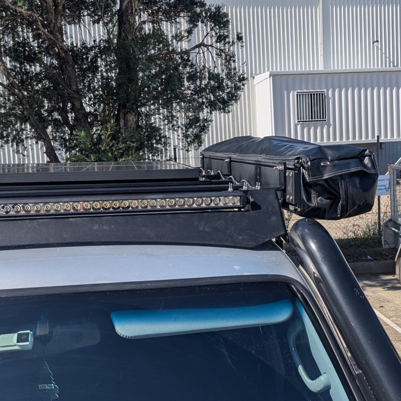 Soporte de perfil bajo para toldo de 270°