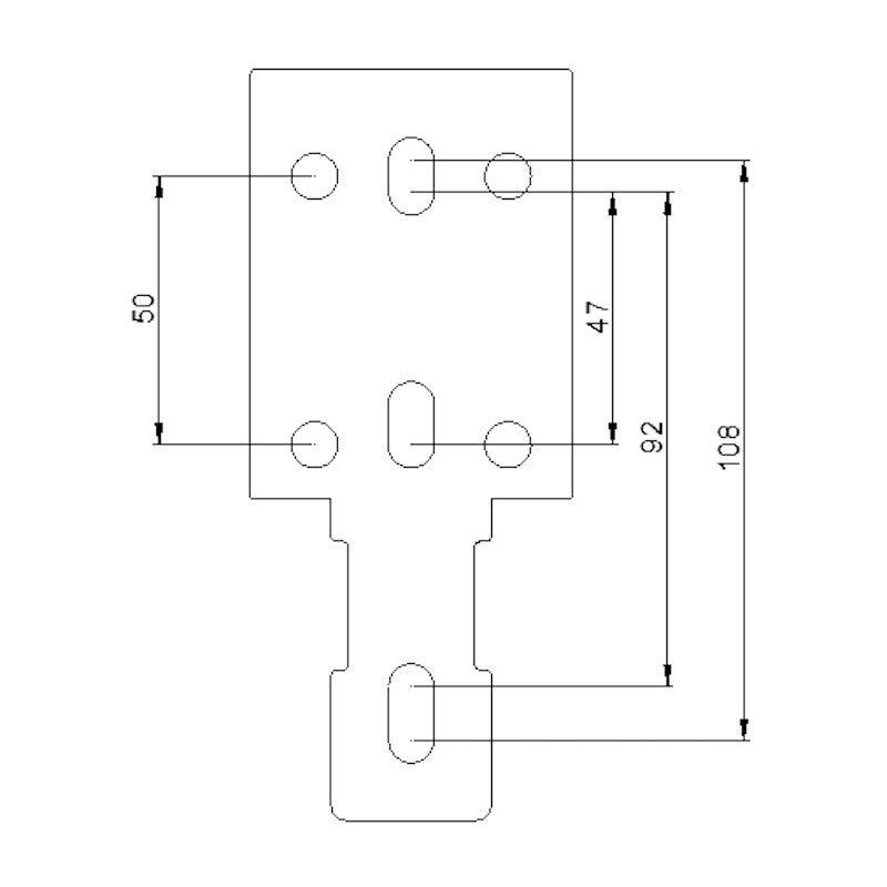 Soporte de perfil bajo para toldo de 270°