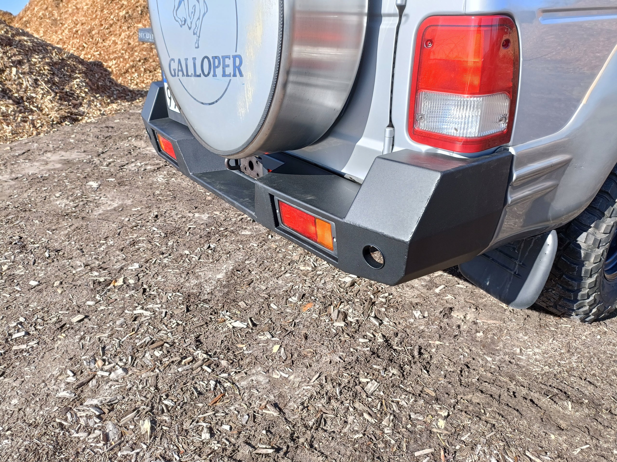 Steel rear bumper Hyundai Galloper 5-door