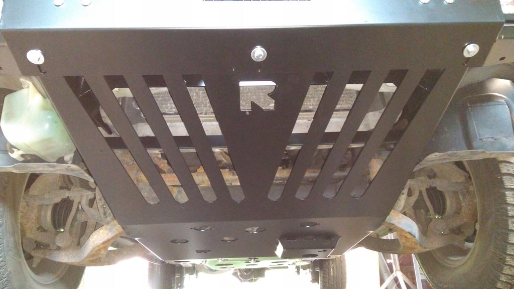 Unterfahrschutz Motor, Kühler & Vorderachse Jeep Cherokee KJ mit Seilwindenstoßstange