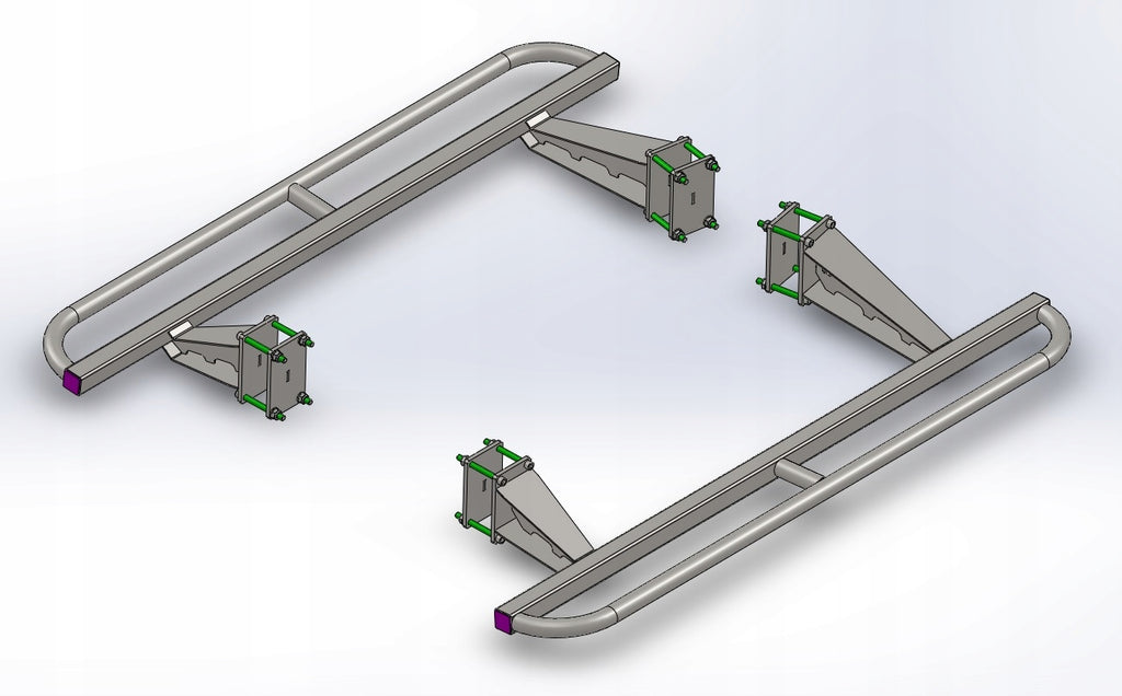 Rockslider Protection de bas de caisse Hyundai Galloper 3 portes
