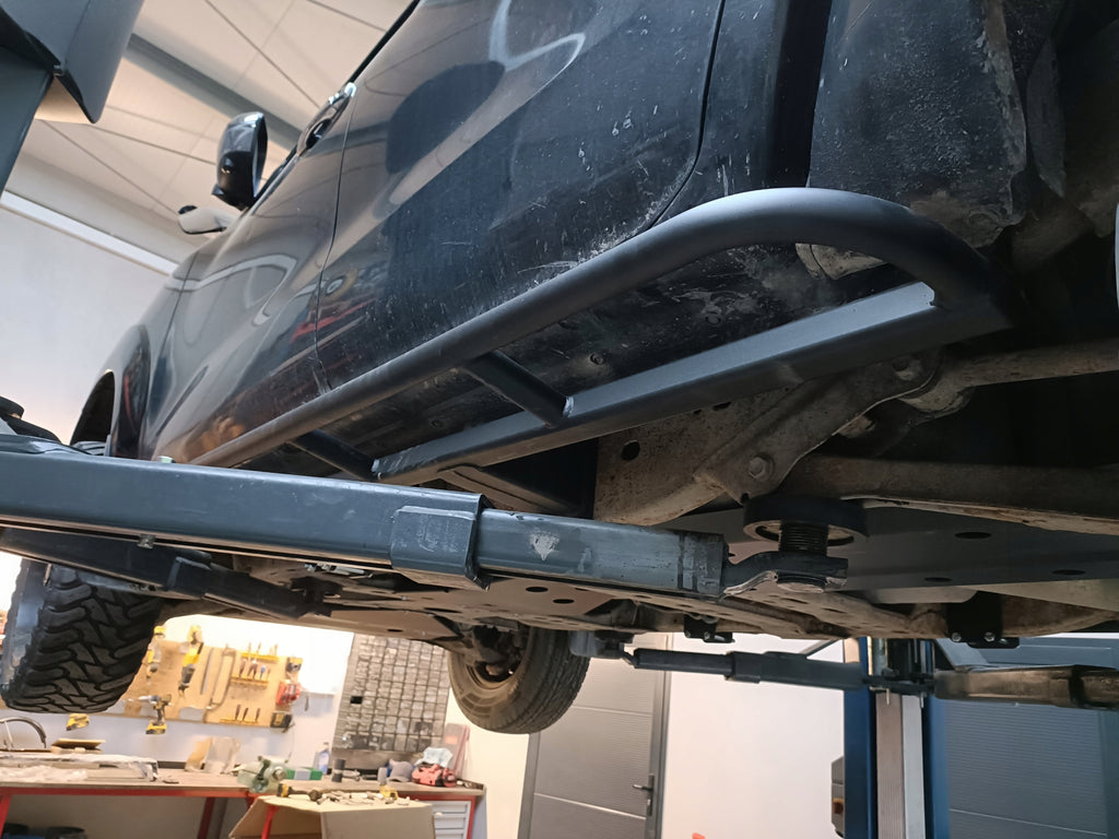 Rockslider Side Skirts Protection Pipes Nissan Navara D23