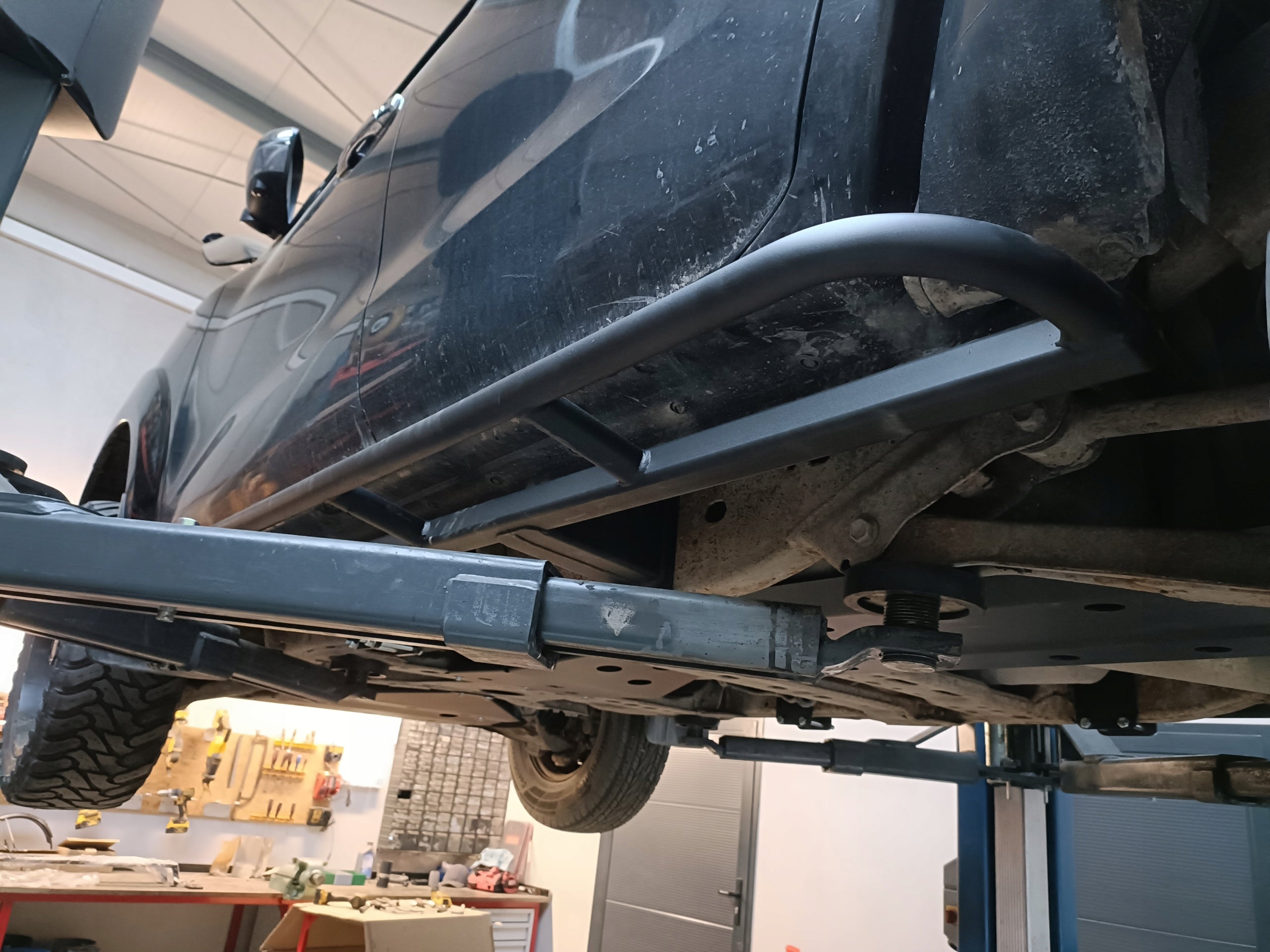 Rockslider Side Skirts Protection Pipes Nissan Navara D23