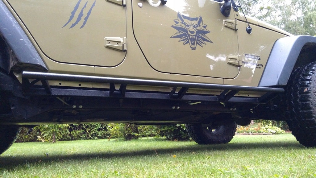 Rock Slider Side Sill Protector Tubes Jeep Wrangler JKU