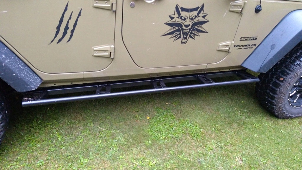 Rock Slider Side Sill Protector Tubes Jeep Wrangler JKU