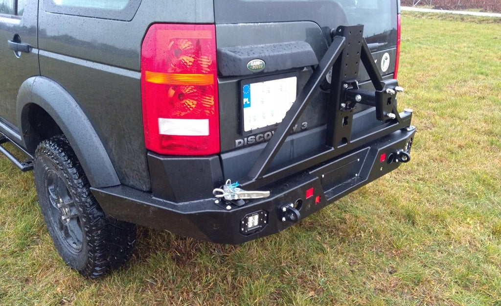 Portaruota di scorta – Paraurti in acciaio Land Rover Discovery 3