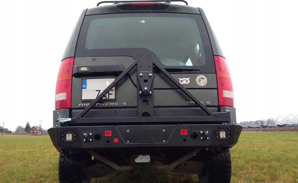 Portaruota di scorta – Paraurti in acciaio Land Rover Discovery 3