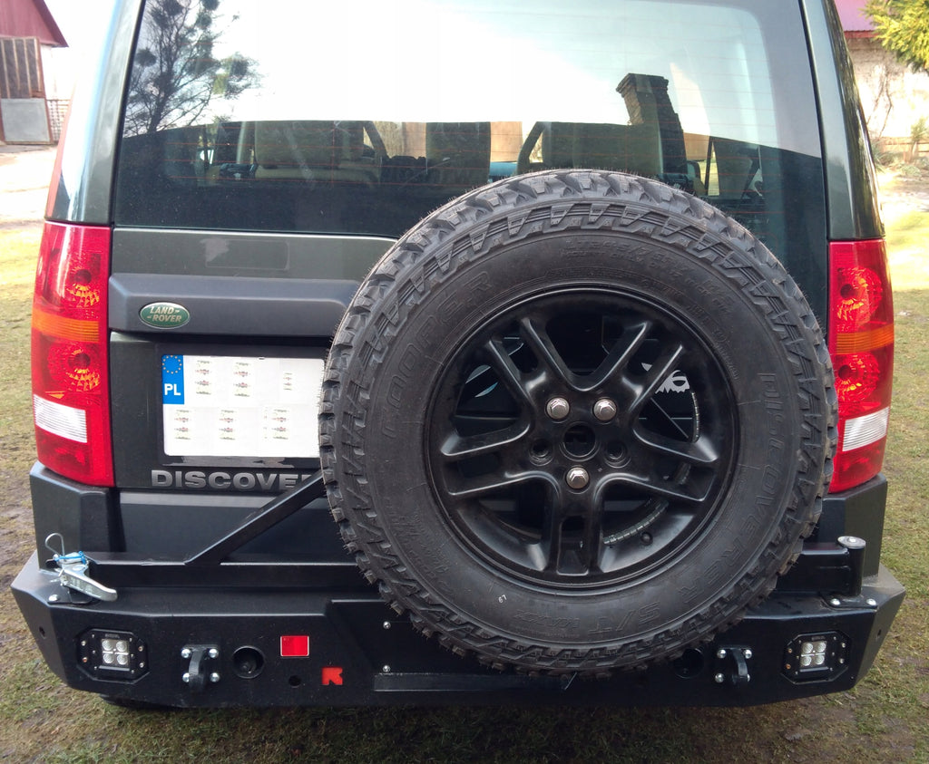 Portaruota di scorta – Paraurti in acciaio Land Rover Discovery 3