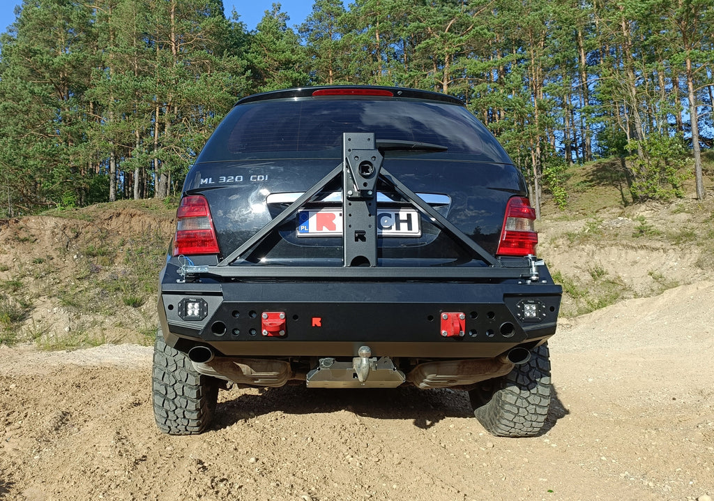 Reserveradträger – Mercedes ML W164 Stahlstoßfänger