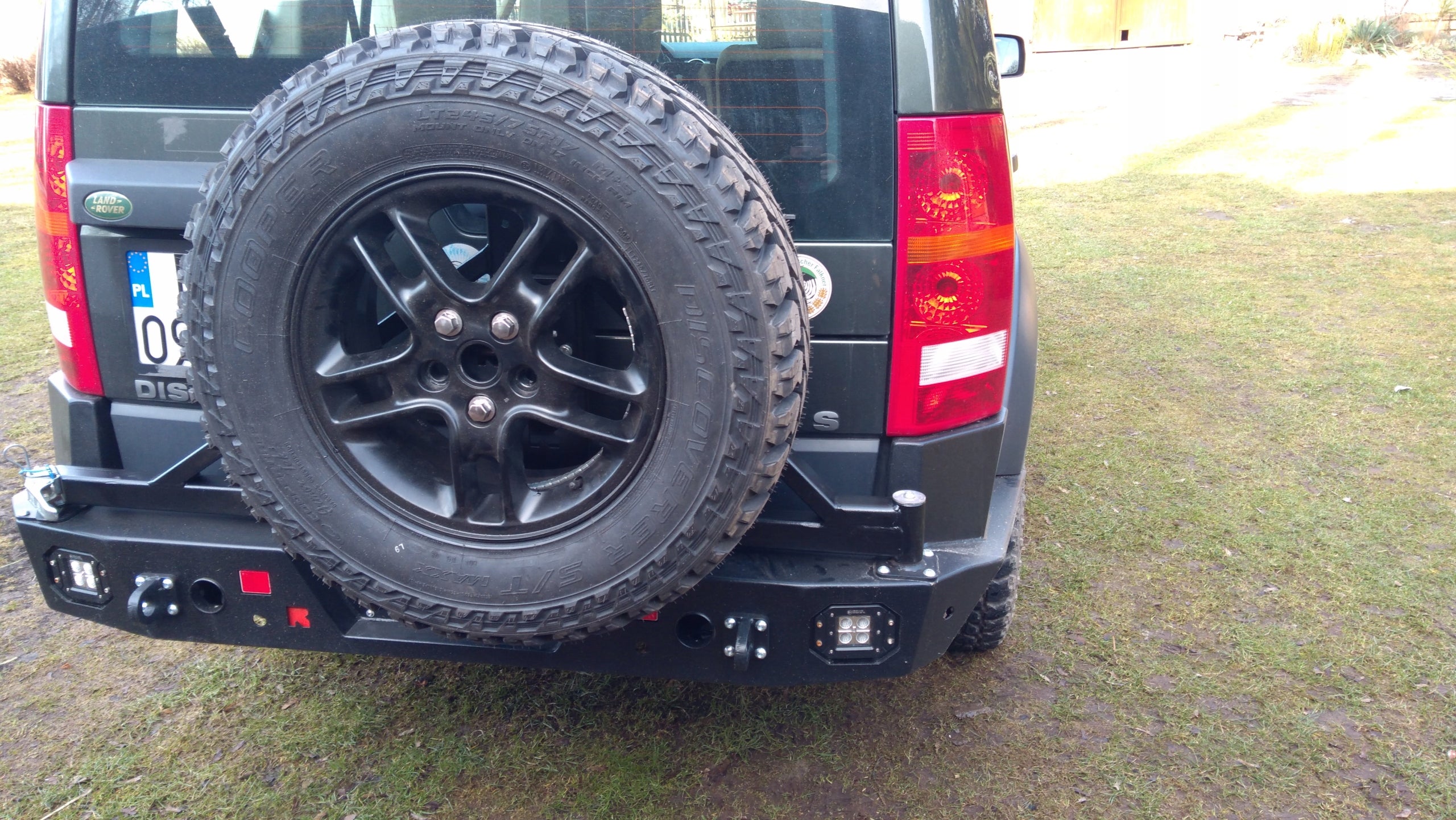 Portaruota di scorta – Paraurti in acciaio Land Rover Discovery 3