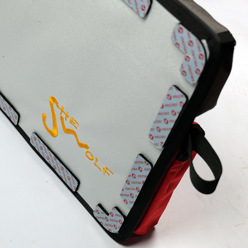 SHE-WOLF rear window organizer for Mitsubishi Pajero 4 (2006–2017) with first aid kit or removable tear-off bag