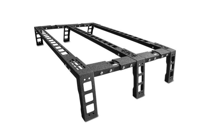 MorE 4x4 Bed Rack niedrig für Pickup mit Rollo und Rollbar – Ansicht 1