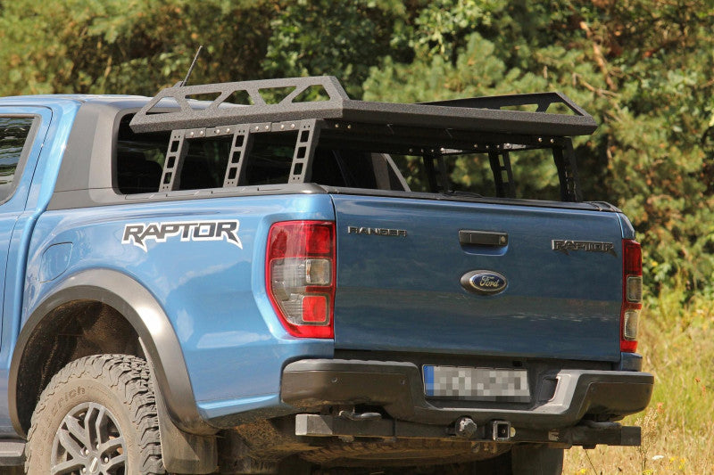 MorE 4x4 Bed Rack niedrig für Pickup mit Rollo und Rollbar – Ansicht 3