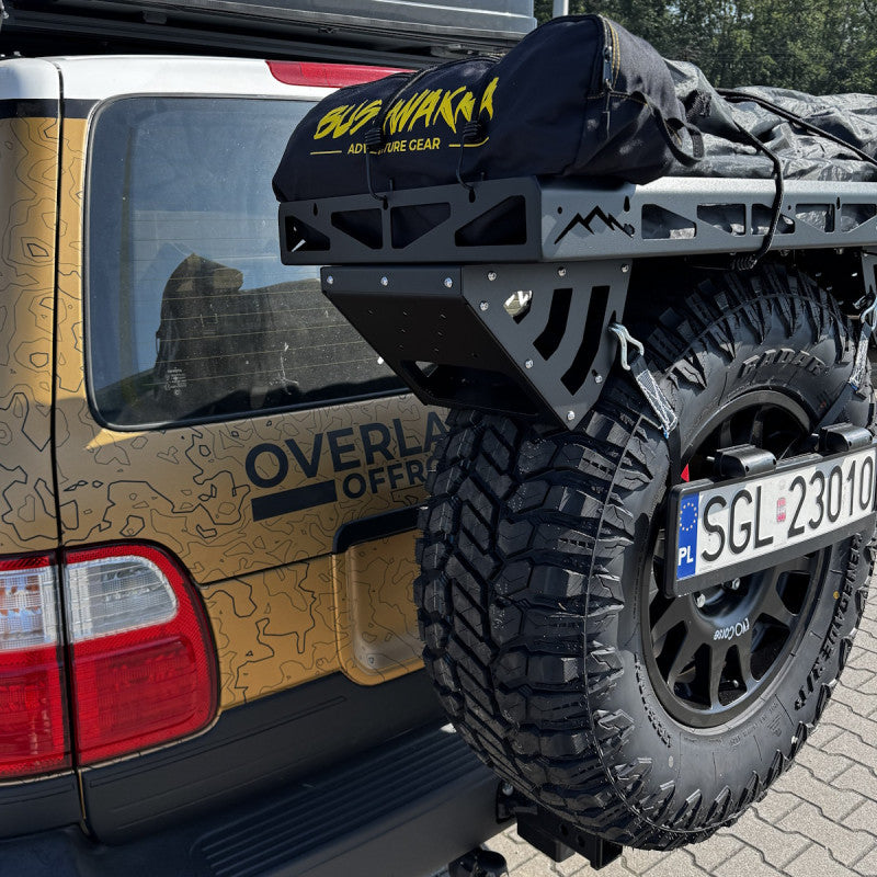 Plateforme universelle en aluminium pour roue de secours, hayon et porte-bagages