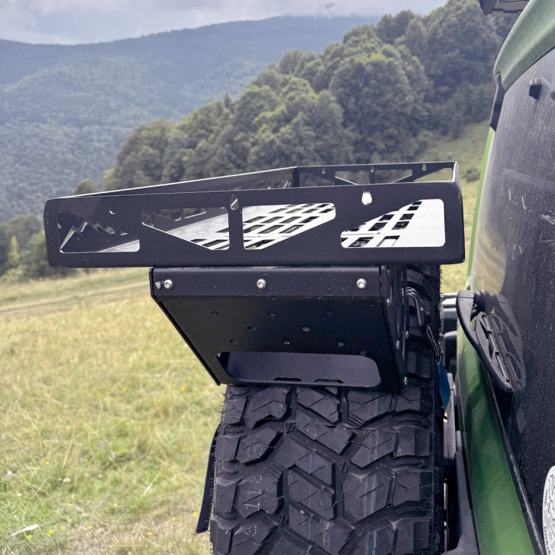 Plateforme universelle en aluminium pour roue de secours, hayon et porte-bagages