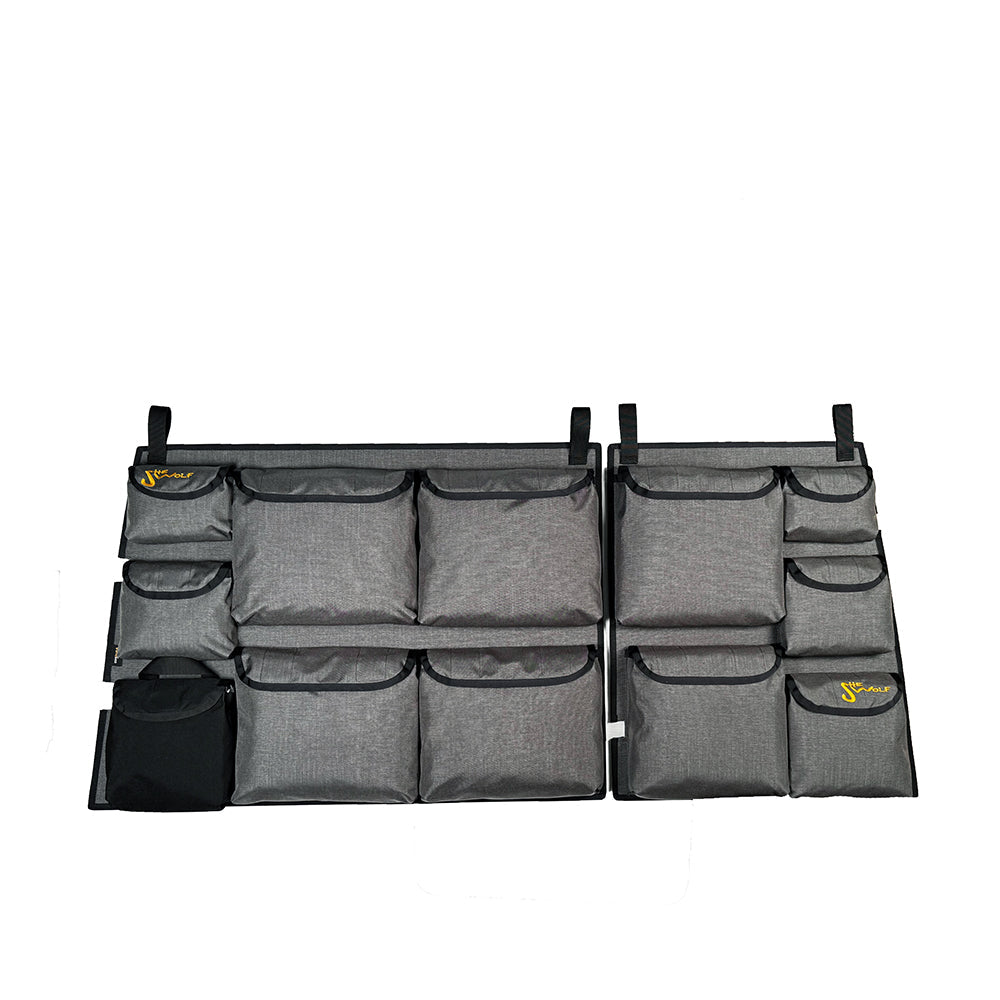 SHE-WOLF rear window organizer for Toyota Land Cruiser J78 Bush Taxi with first aid kit or removable tear-off pocket