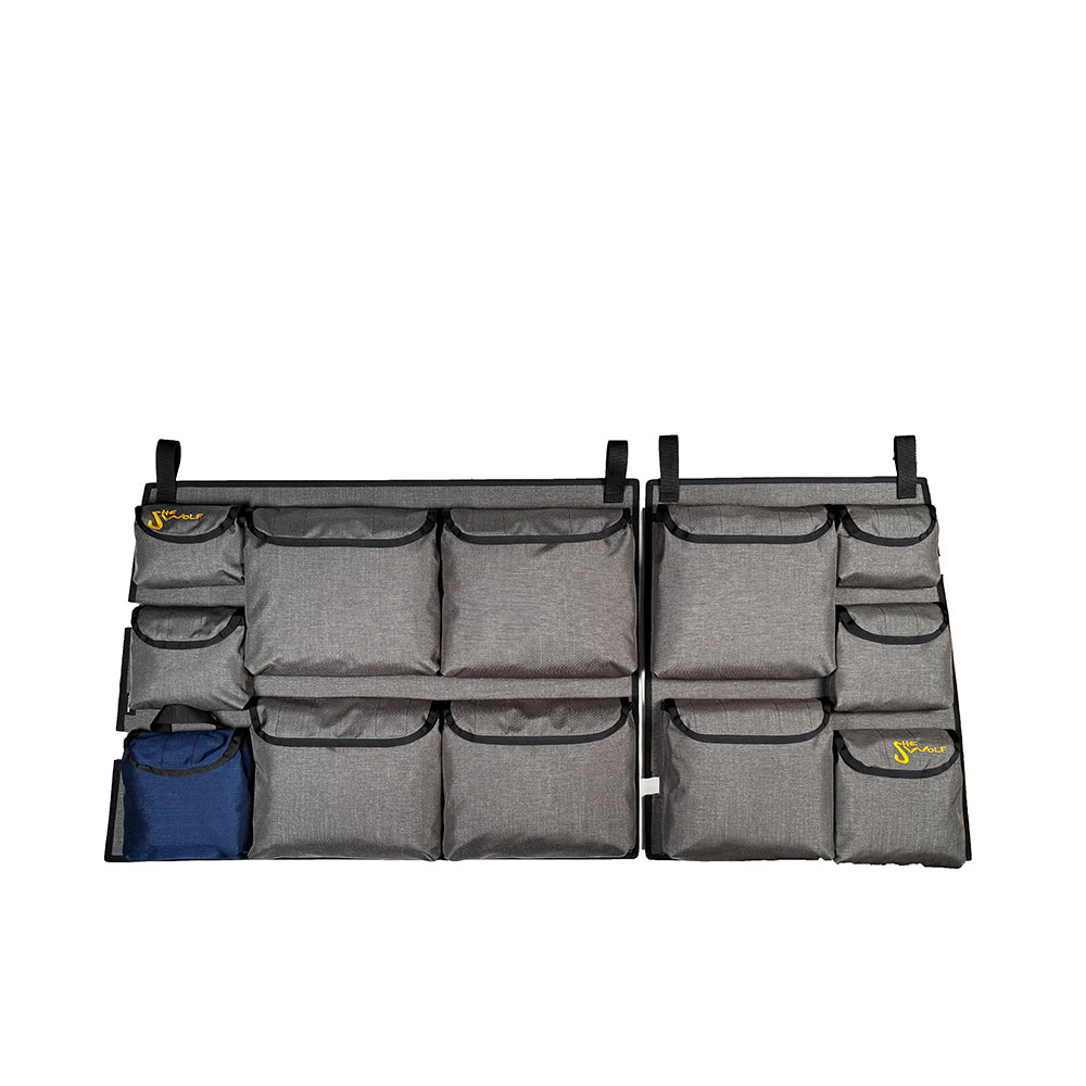 SHE-WOLF rear window organizer for Toyota Land Cruiser J78 Bush Taxi with first aid kit or removable tear-off pocket