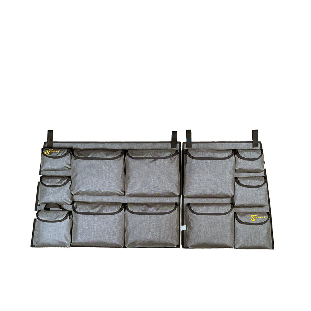 SHE-WOLF rear window organizer for Toyota Land Cruiser J78 Bush Taxi with first aid kit or removable tear-off pocket