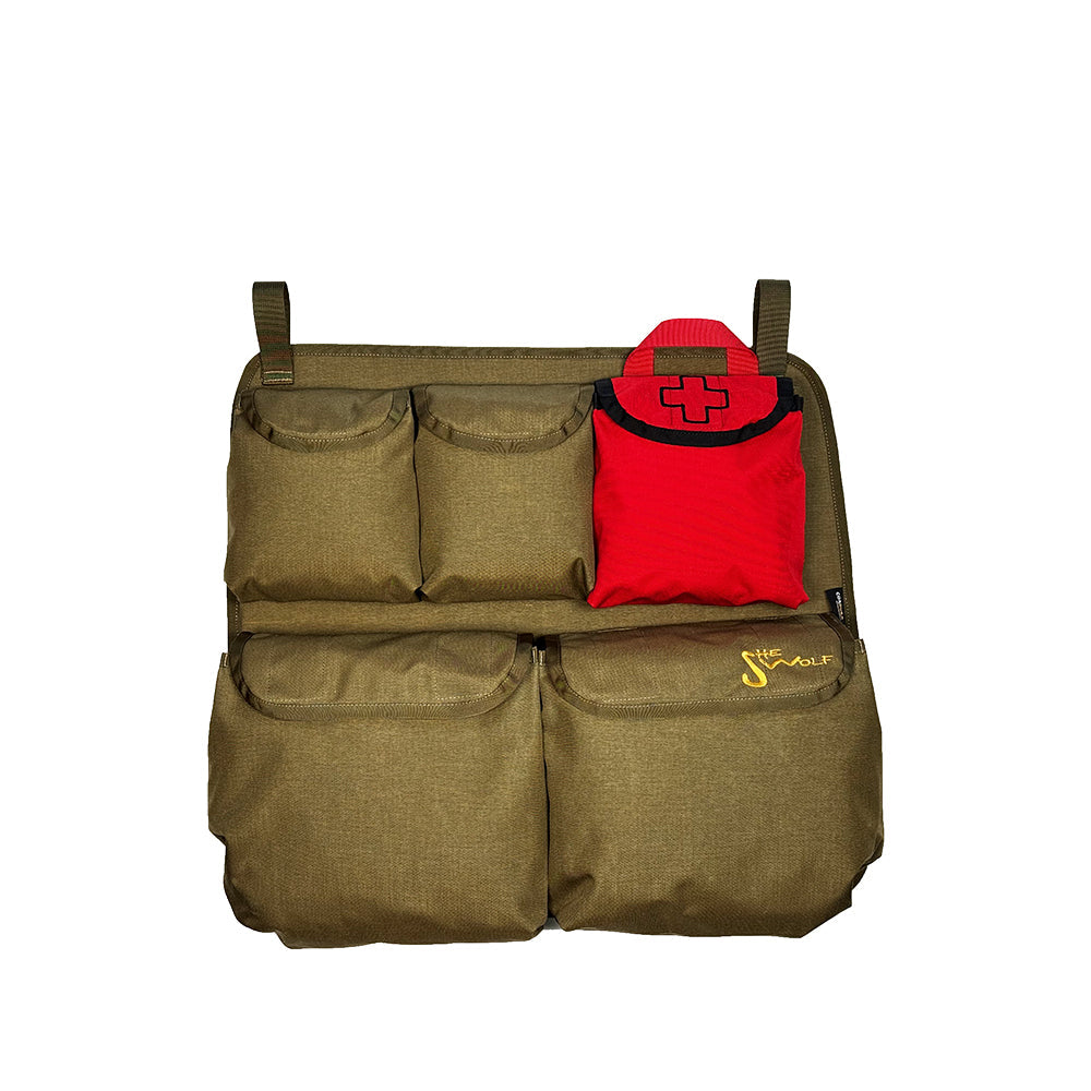 Window pockets, side window organizer for VW Caddy III with removable bag