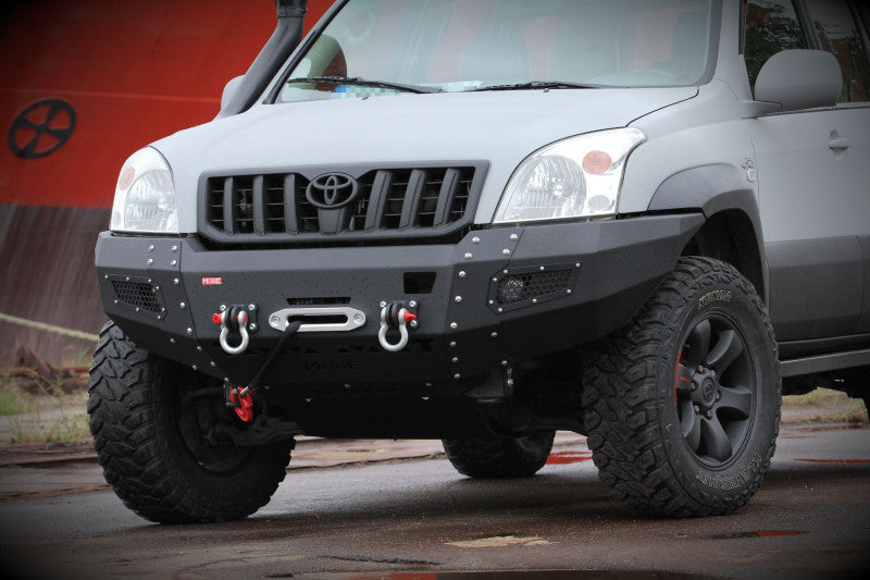 Stahl Unterfahrschutz Motor & Lenkung Toyota Land Cruiser J120 mit MO-Z001 Stoßstange