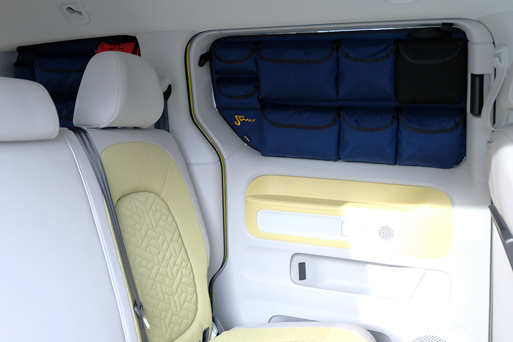 Borse da finestra VW ID. Buzz Organizer da finestra per porta scorrevole