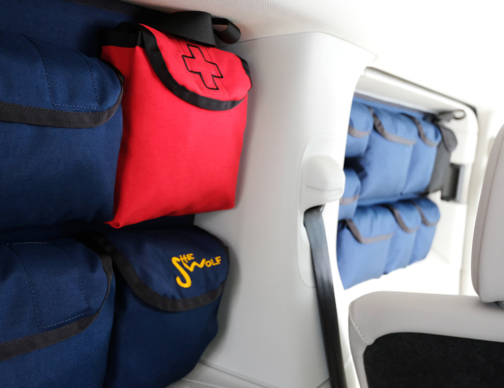 Borse da finestra VW ID. Buzz Organizer da finestra per porta scorrevole