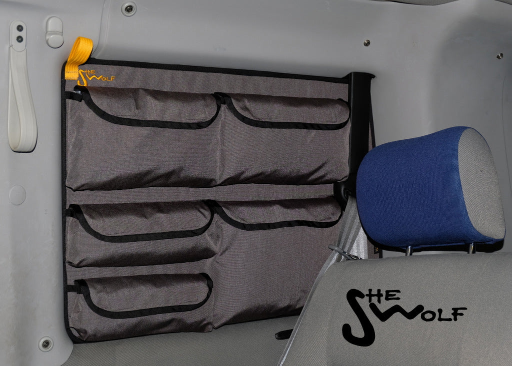 Organisateur SHE-WOLF pour le côté droit de la vitre du VW T4 SHORT (avec climatisation dans le montant A)