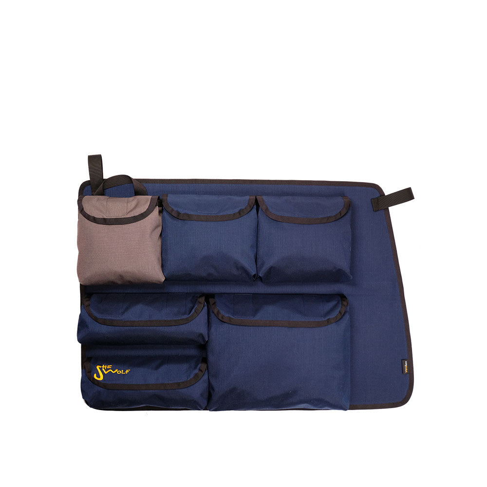 Fenstertaschen Organizer die rechte Seitenscheibe VW T4 KURZ (mit Lüftung in der A-Säule) mit abnehmbarer Tasche