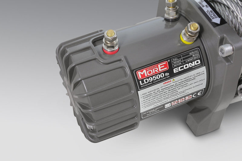 Winch MorE 4x4 ECONO 9500lbs 12V synthetic rope