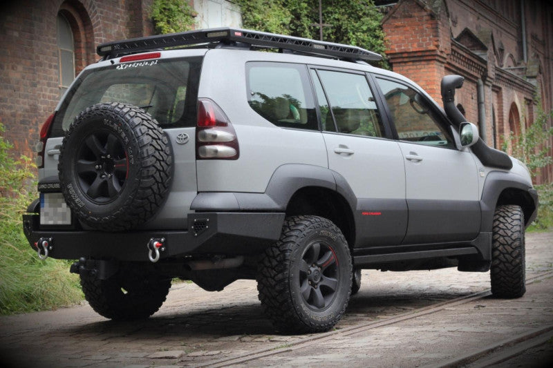Stahl-Heckstoßstange Toyota Land Cruiser J120 J125 kurz – weitere Produktansicht