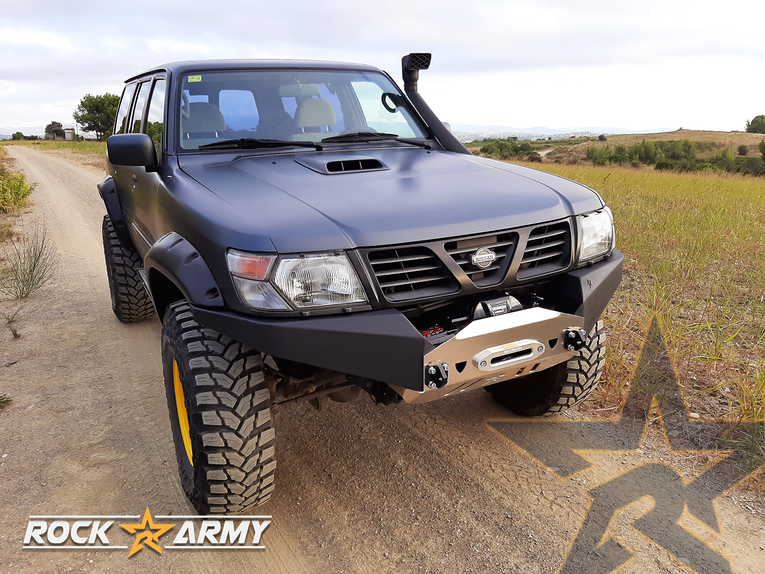 Winden Stoßstange Stahl Nissan Patrol Y61 vorne