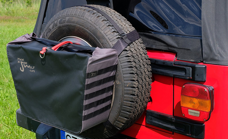 Rucksack für Reserverad Größe L Offroad Tasche für Müllbeutel
