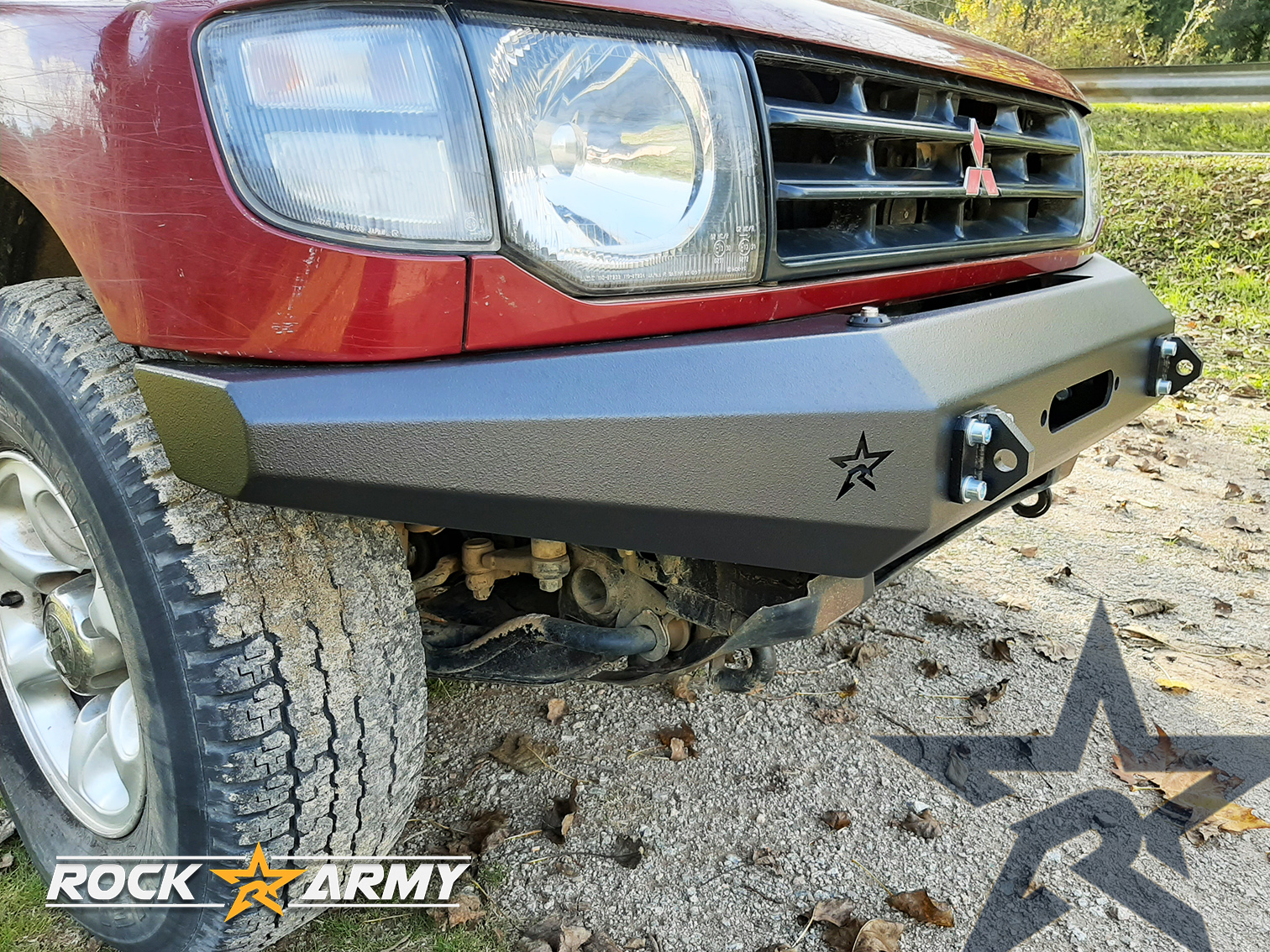 Winden Stoßstange Stahl Mitsubishi Pajero 2 V20 XL vorne
