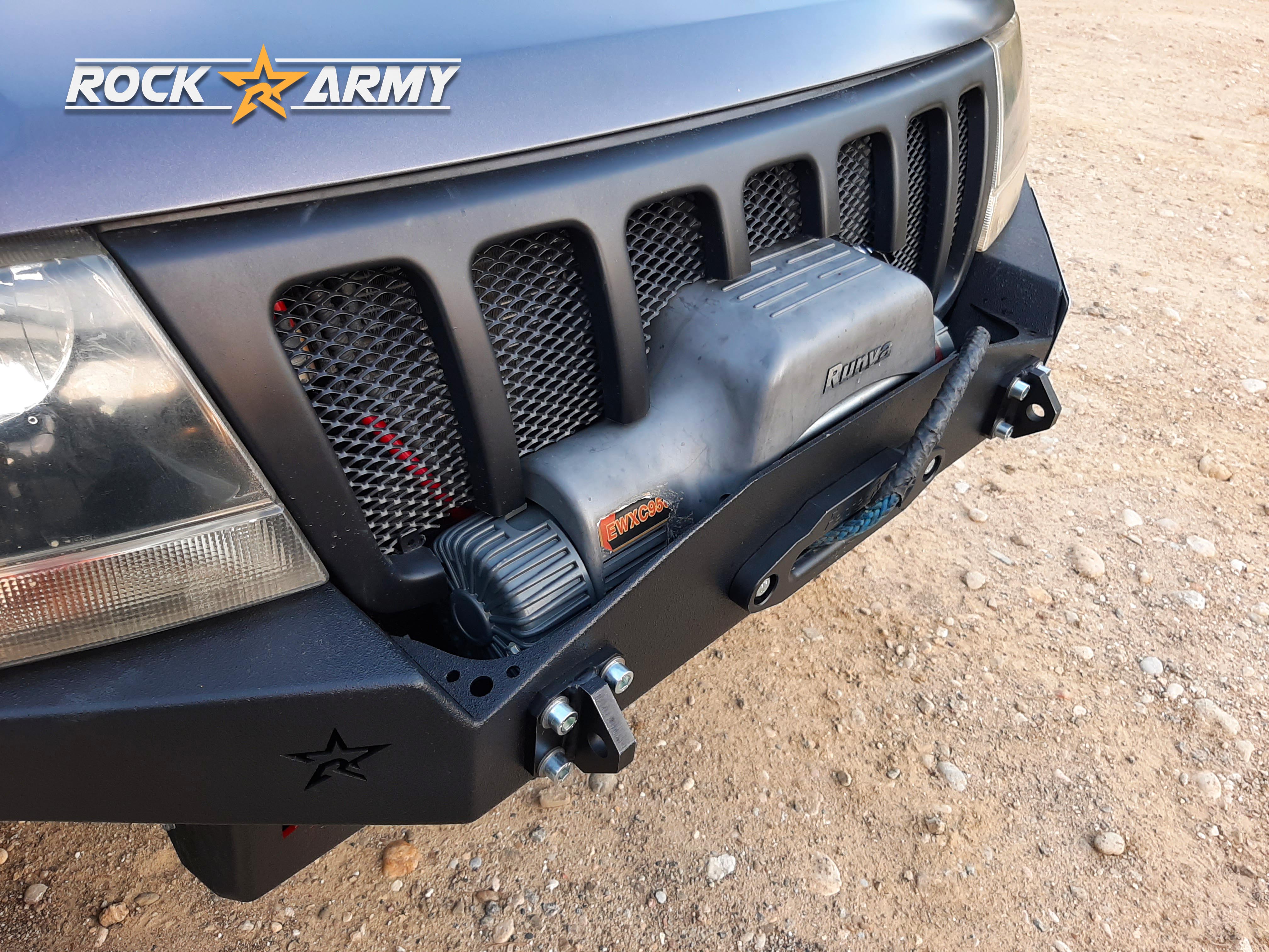 Winden Stoßstange Stahl Jeep Grand Cherokee WJ WG vorne XXT Winden Stoßstange Stahl Jeep Grand Cherokee WJ WG vorne XXT