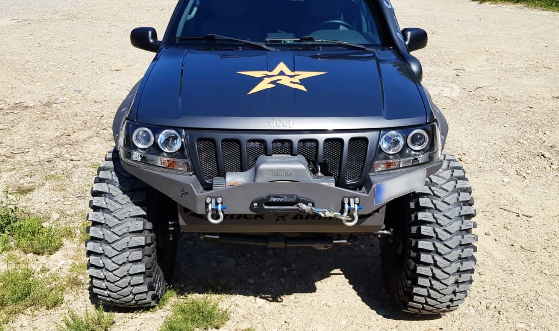 Winden Stoßstange Stahl Jeep Grand Cherokee WJ WG vorne XXT Winden Stoßstange Stahl Jeep Grand Cherokee WJ WG vorne XXT