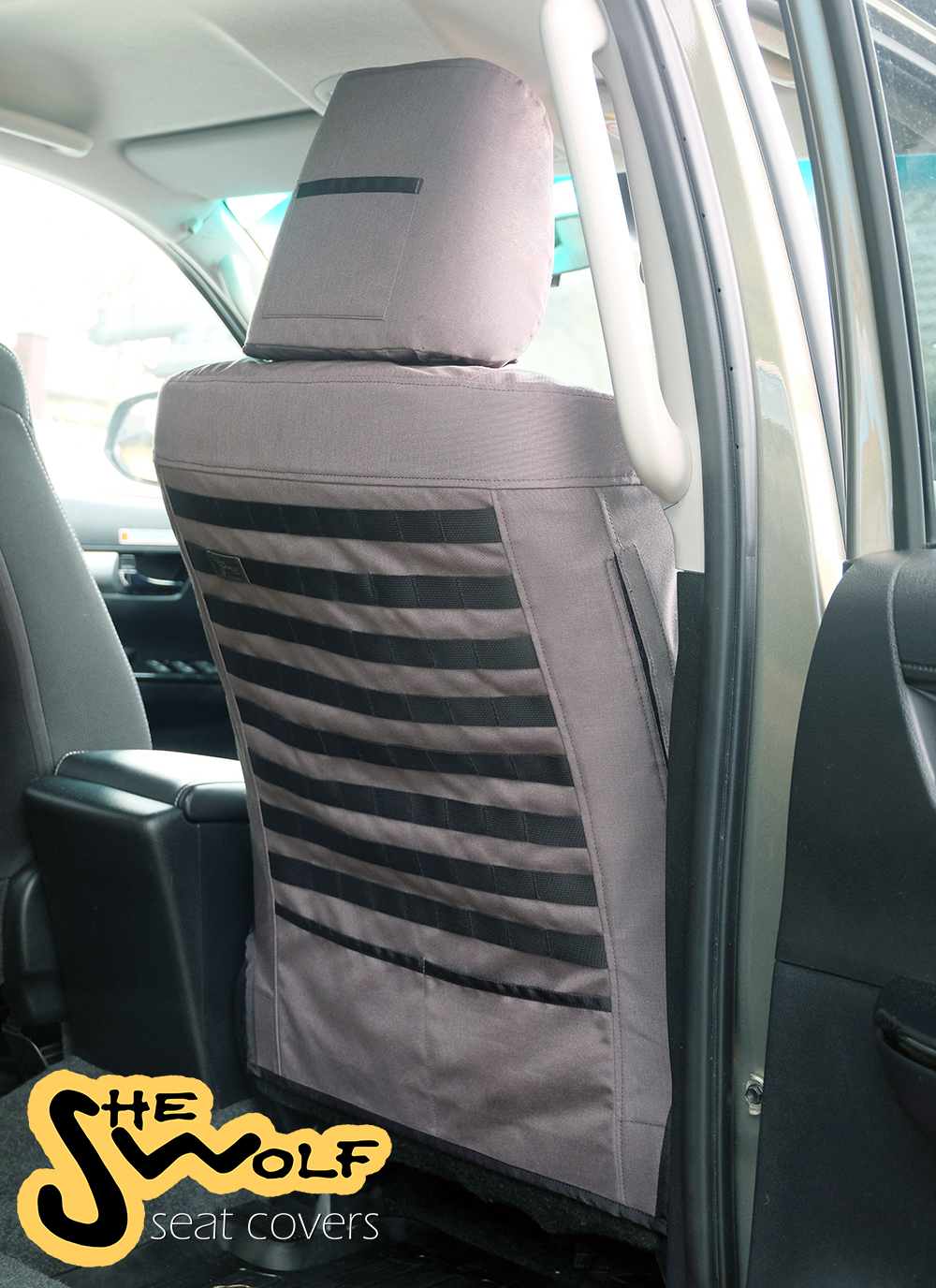 Heavy Duty Sitzbezüge mit Molle Panel Toyota Hilux Revo 8. Generation 2015- Heavy Duty Sitzbezüge mit Molle Panel Toyota Hilux Revo 8. Generation 2015-