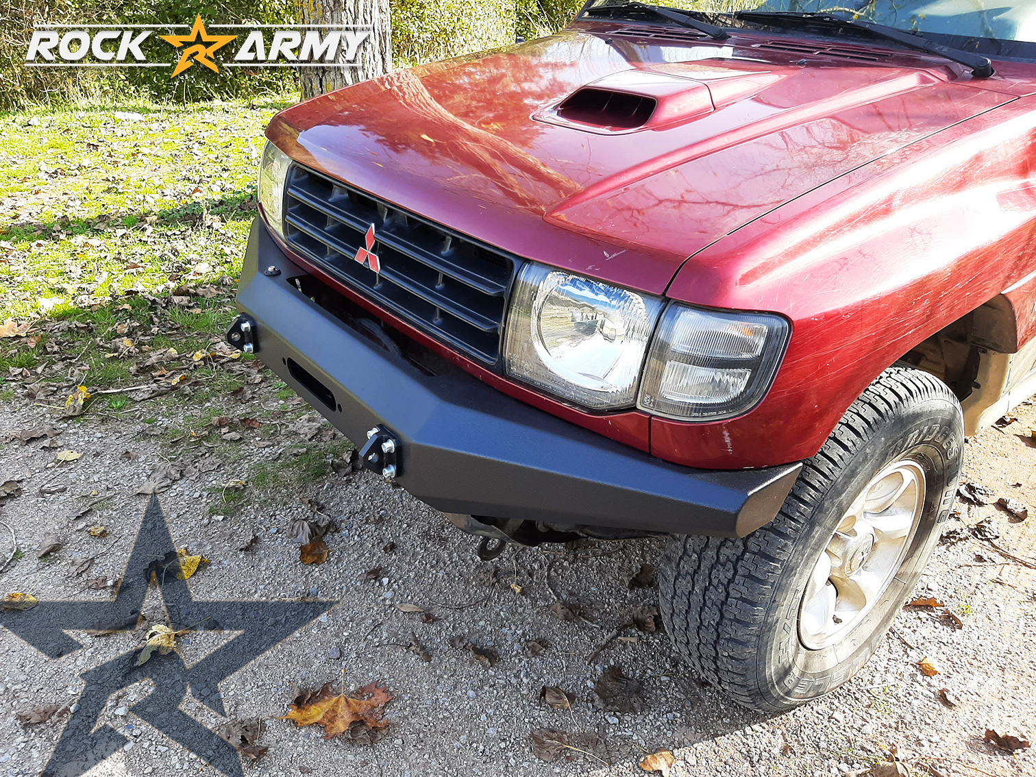 Winden Stoßstange Stahl Mitsubishi Pajero 2 V20 XL vorne