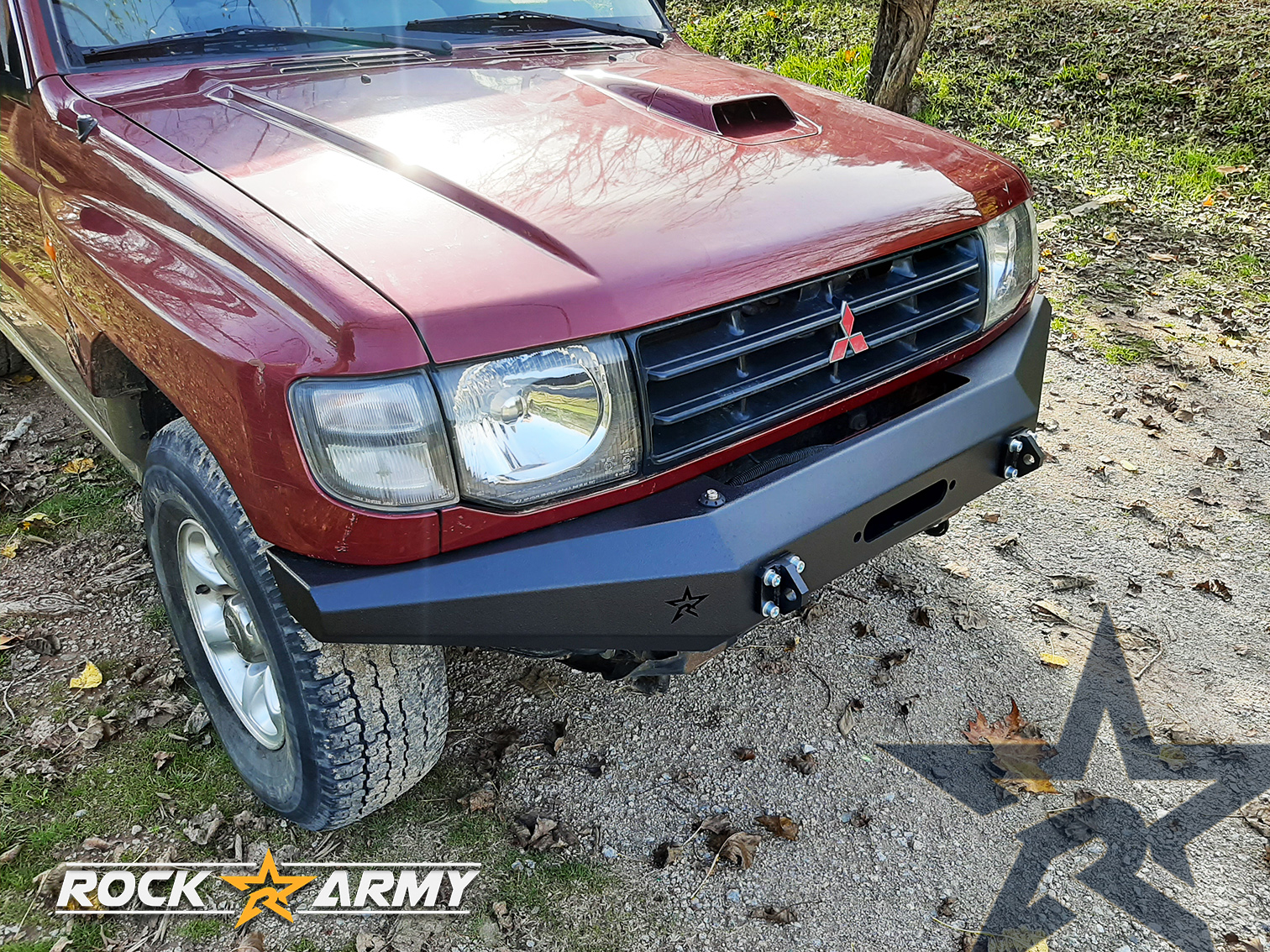 Winden Stoßstange Stahl Mitsubishi Pajero 2 V20 XL vorne