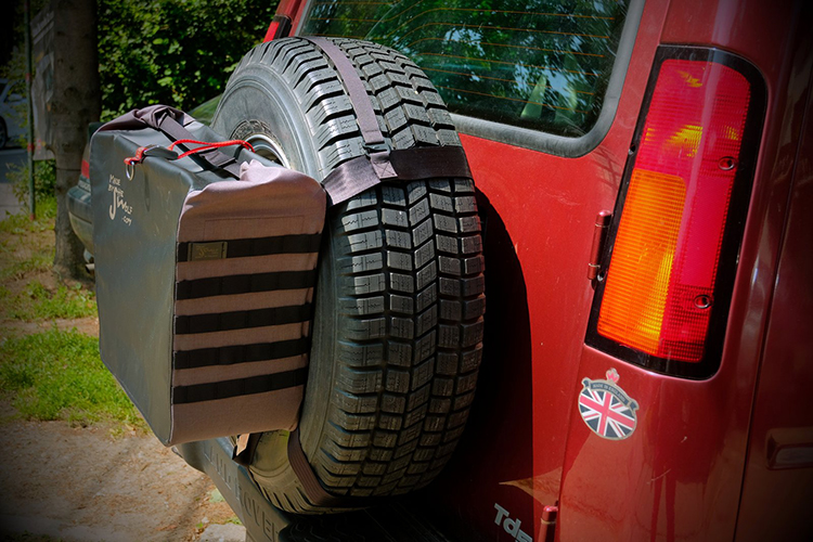 Rucksack für Reserverad Größe L Offroad Tasche für Müllbeutel