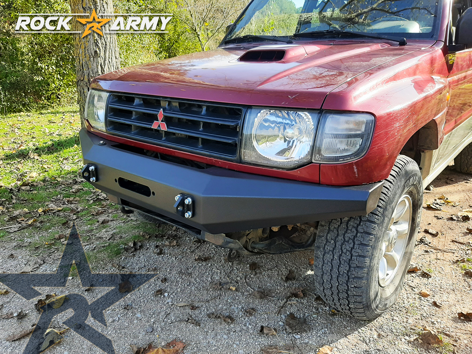 Winden Stoßstange Stahl Mitsubishi Pajero 2 V20 XL vorne